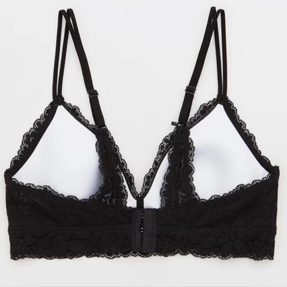 NWT Aerie Real Happy Soft Floral Lace Wireless Padded Bra - Picture 5 of 11